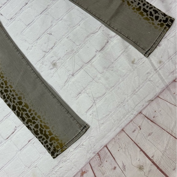 TRUE RELIGION BRAND JEANS “JUDE” Gray Leopard Print Women's Skinny Denims 24 NWT - Picture 14 of 16